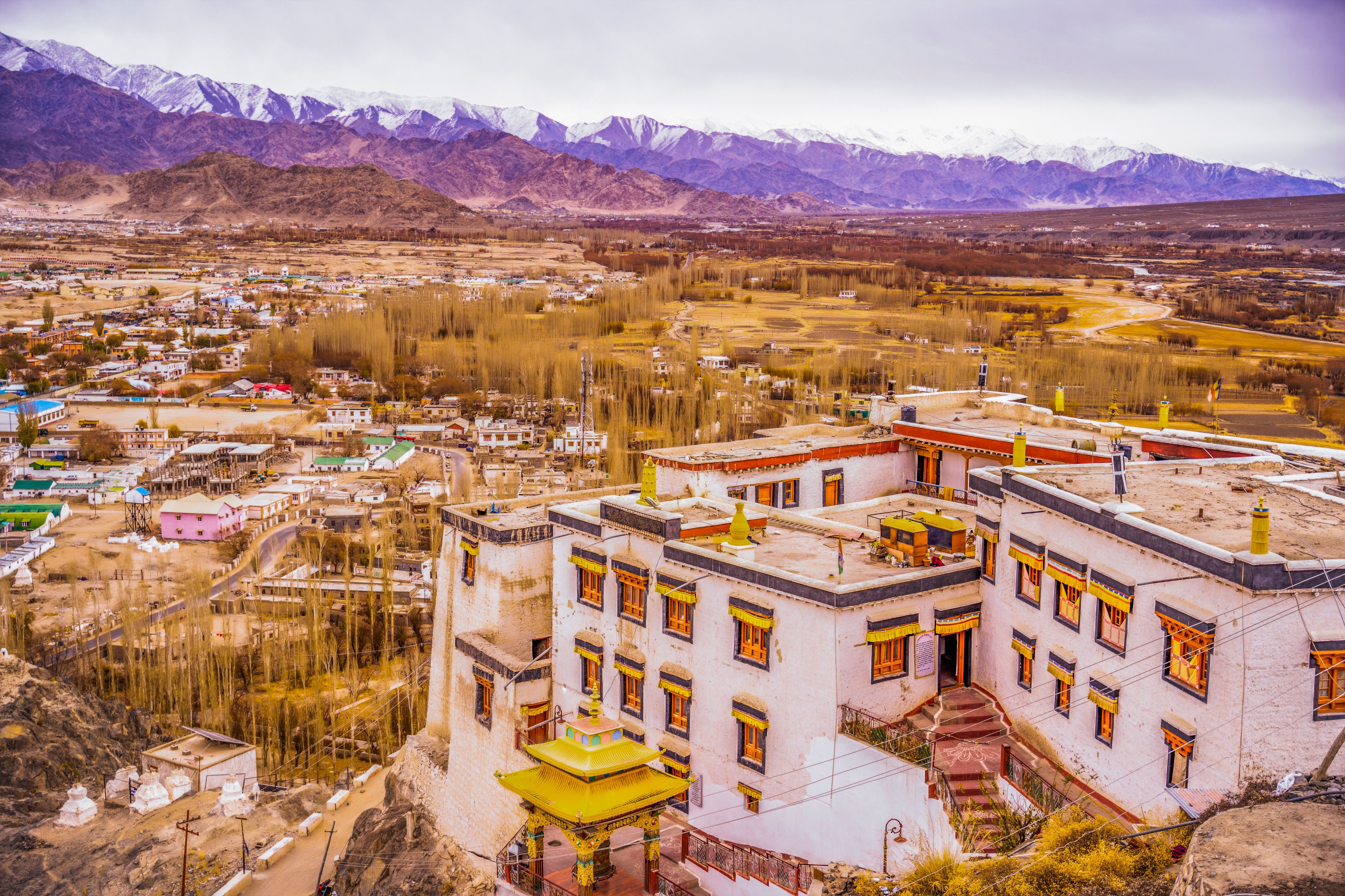Monastery overlooking Leh town, Ladakh