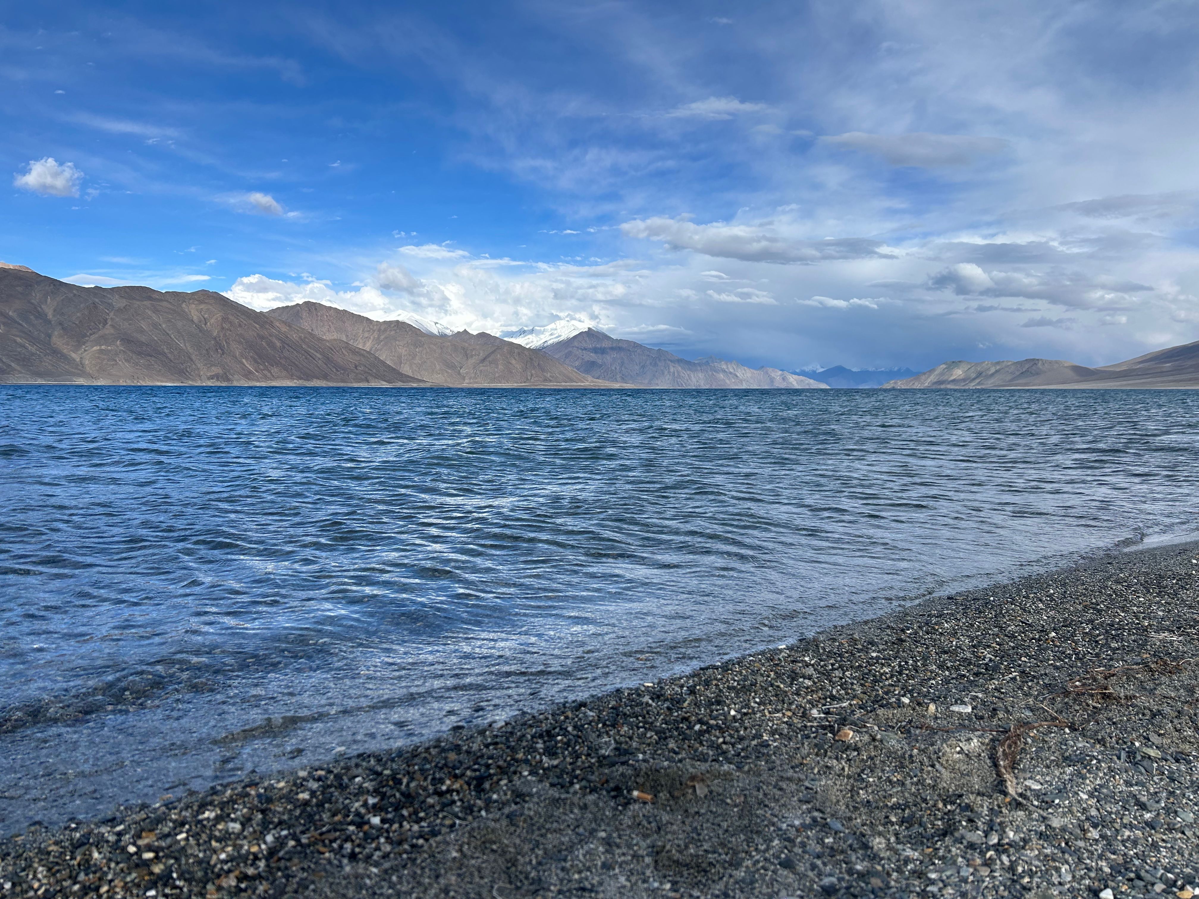 Blue waters of Pangong Lake, Ladakh